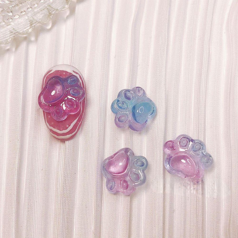 Vật Liệu Resin Màu Gradient Đính Đá Trang Trí Móng Tay DIY