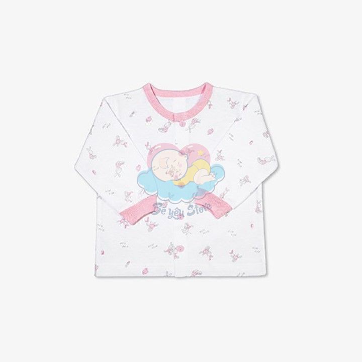 (Tuyển sỉ, ctv) Áo dài tay MIOMIO cúc giữa cho bé từ 0m - 24m (dày 100% cotton)