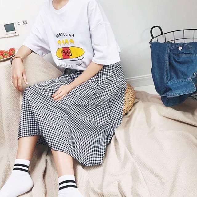 Áo thun unisex tay lỡ