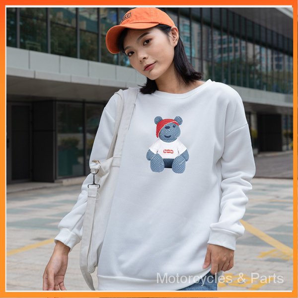 Áo Hoodie Lông Cừu Dày Dặn Dáng Rộng Cổ Tròn Thời Trang Thu Đông Hàn Quốc 2020 Cho Nữ