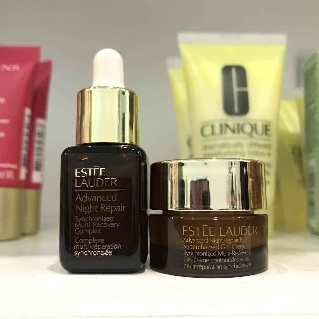 Cặp serum + kem dưỡng mắt Estée Lauder 2-Pc. Power Pair Repair + Brighten Set
