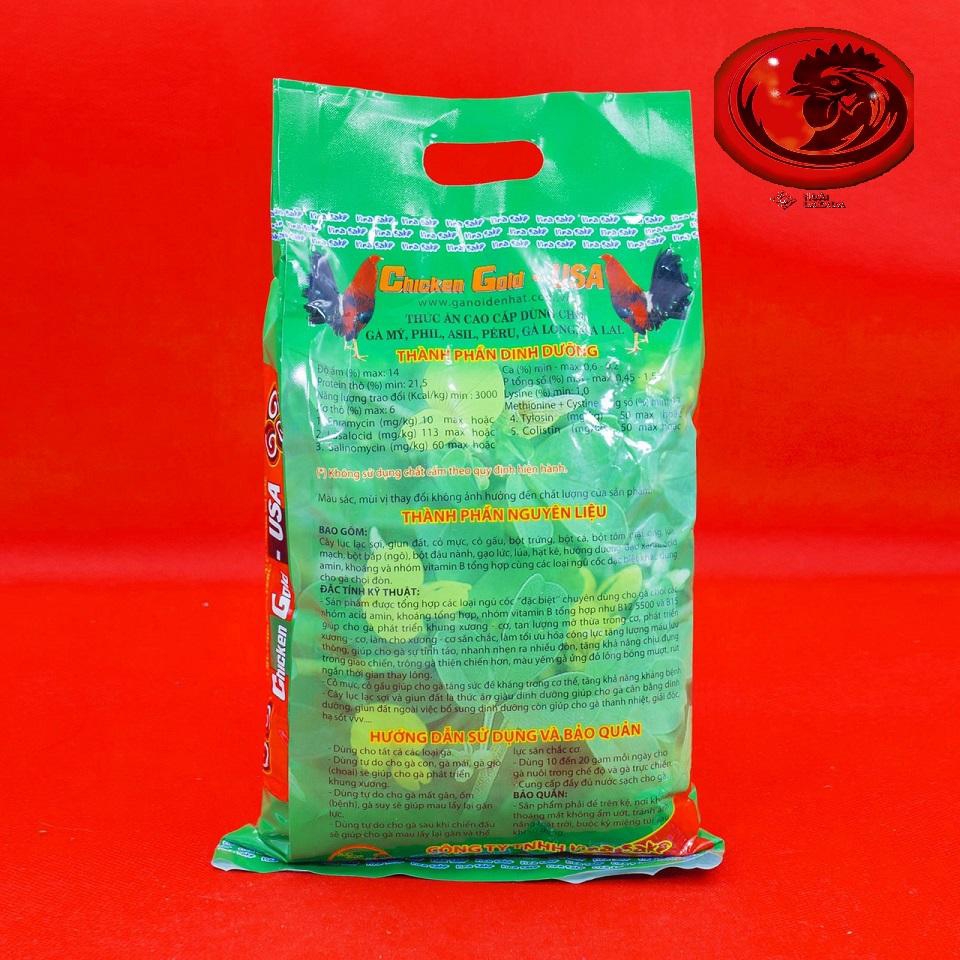 CHICKEN GOLD - USA thức ăn 2 tuần cuối 1 bịch 2KG - Thuốc gà đá A Long