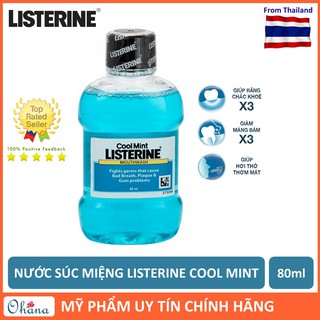 [Chính Hãng] Nước Súc Miệng Listerine Coolmint 80ml - Diệt Khuẩn giữ hơi thở thơm mát