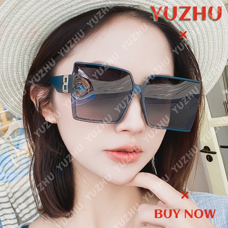 Kính Mát Gọng Vuông Cỡ Lớn Phong Cách Retro Thời Trang