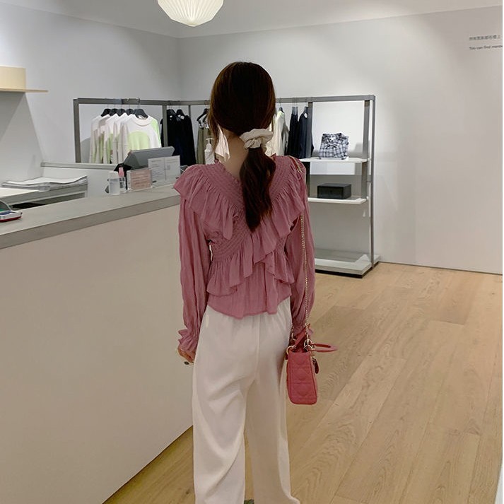 Áo Sơ Mi Chất Chiffon Tay Dài Thiết Kế Ngọt Ngào Thời Trang Mùa Hè | BigBuy360 - bigbuy360.vn