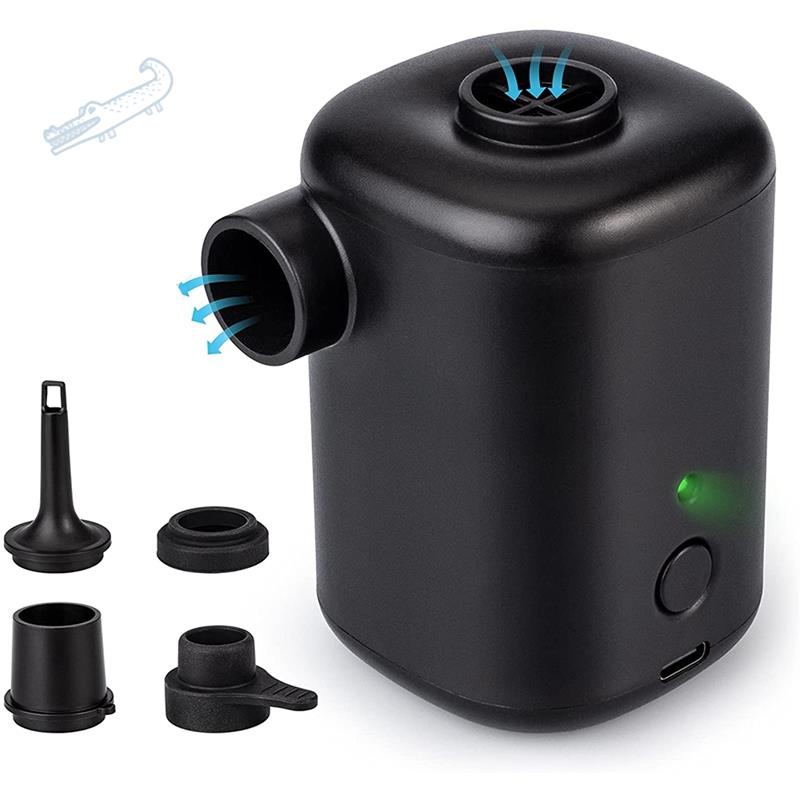 Máy Bơm Hơi Không Dây Di Động Kèm 4 Đầu Bơm + 4 Đầu Bơm Cho Hồ Bơi