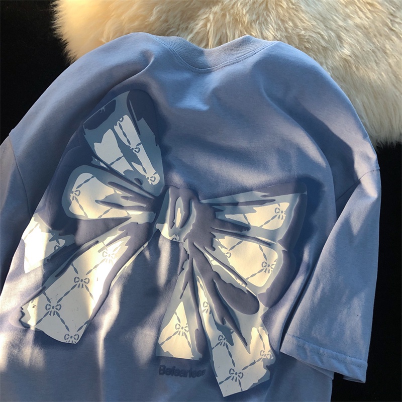 SUXI Áo Thun Tay Ngắn Cổ Tròn Dáng Rộng Thời Trang Mùa Hè Dễ Phối Đồ Cho Nữ