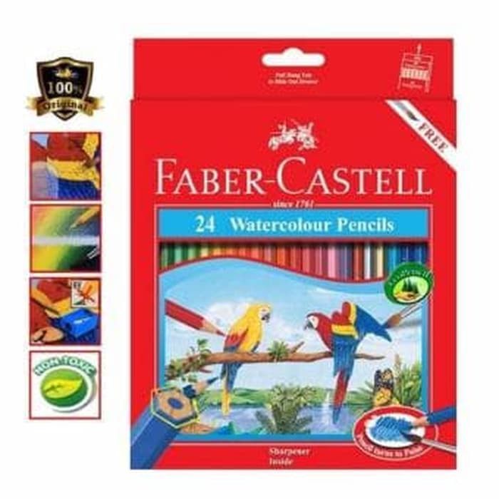 Faber-castell Bộ 24 Bút Chì Màu Nước Dài
