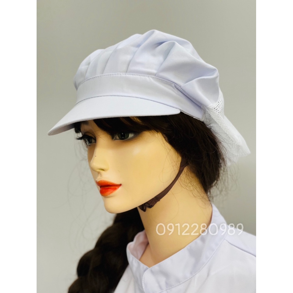 Đồng phục ngành thực phẩm, thủy sản vải kaki dài tay _ Hình chụp thật