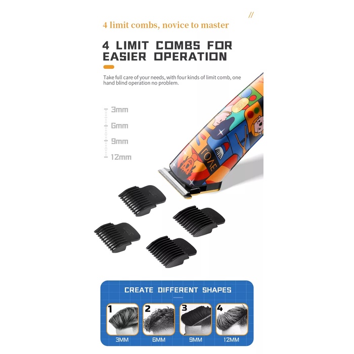 Tông Đơ Chấn Viền Chuyên Nghiệp Kemei Km-5017H Sạc Nhanh USB Chuyên Dụng Cắt Tóc, Fade tóc,Cạo Trọc, Cạo Trắng