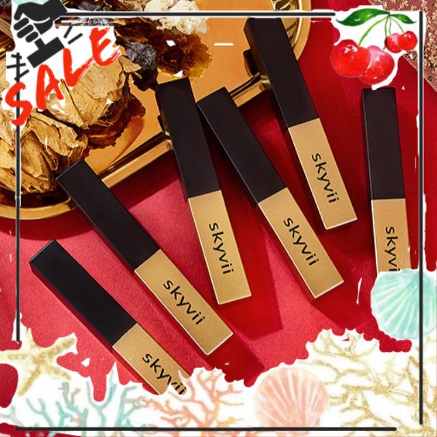 Son thỏi lì khối Đen Vàng SKYVII 6007 nội địa sang chảnh mịn môi lâu trôi sỉ rẻ - GIÁ GỐC 12