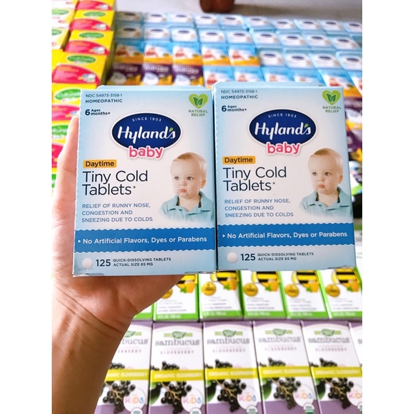 Viên ngậm sổ mũi Hyland's_Baby_Tiny_Cold_125_viên