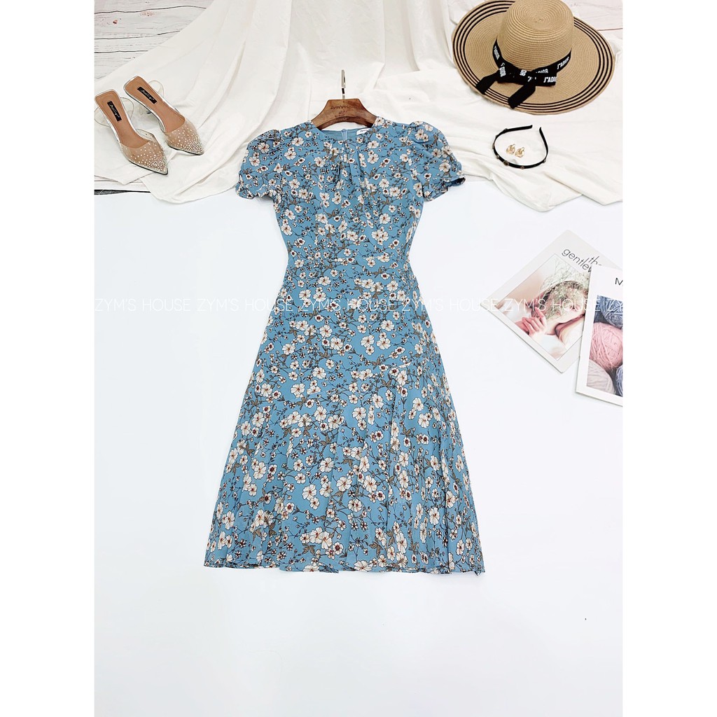 [Mã FAMALLT5 giảm 15% đơn 150k] Váy xoè xếp ly cổ hoạ tiết hoa Zym’s House - LT115 | BigBuy360 - bigbuy360.vn