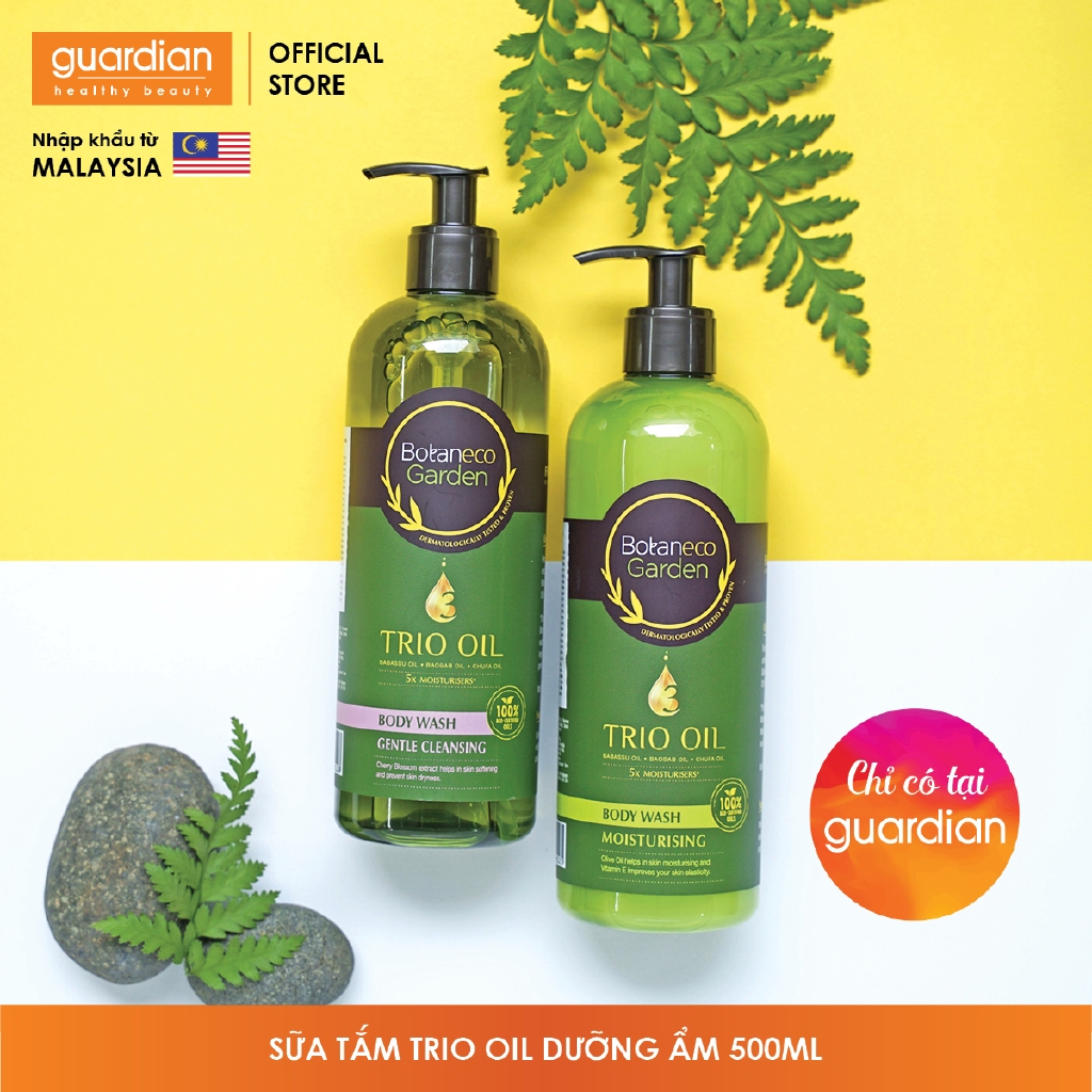 Sữa tắm Botaneco Garden Trio Oil dưỡng ẩm (500ml) | BigBuy360 - bigbuy360.vn