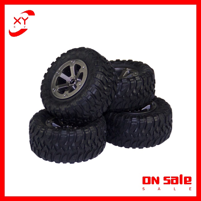 Bộ 4 Bánh Xe Cho Xe Tải Quân Đội 1/16 WPL B14 C24 FY001 FY002 FY003