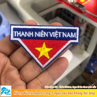 Logo thêu đoàn thanh niên Việt Nam ủi áo thun, áo sơ mi (đã phủ keo mặt sau) S196
