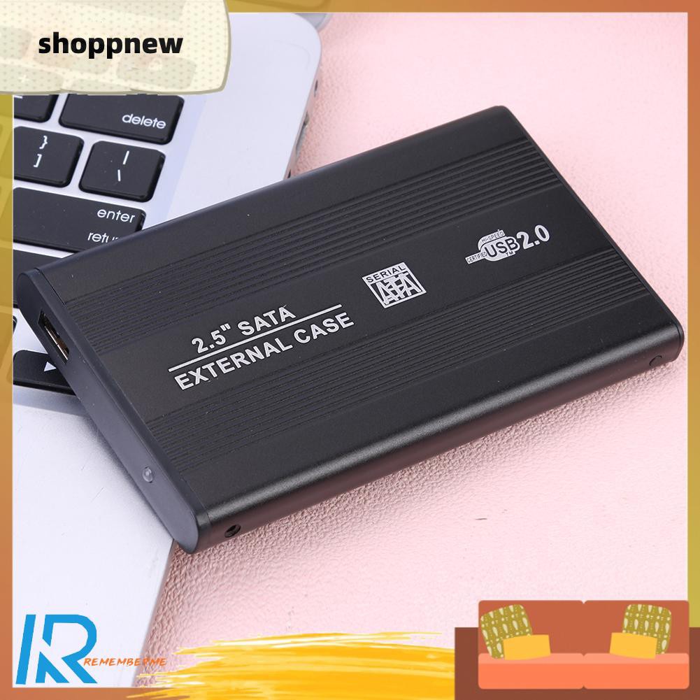 Hộp Đựng Ổ Cứng Ngoài 2.5 Inch Sata Usb2.0 Bằng Hợp Kim Nhôm Ốp | BigBuy360 - bigbuy360.vn