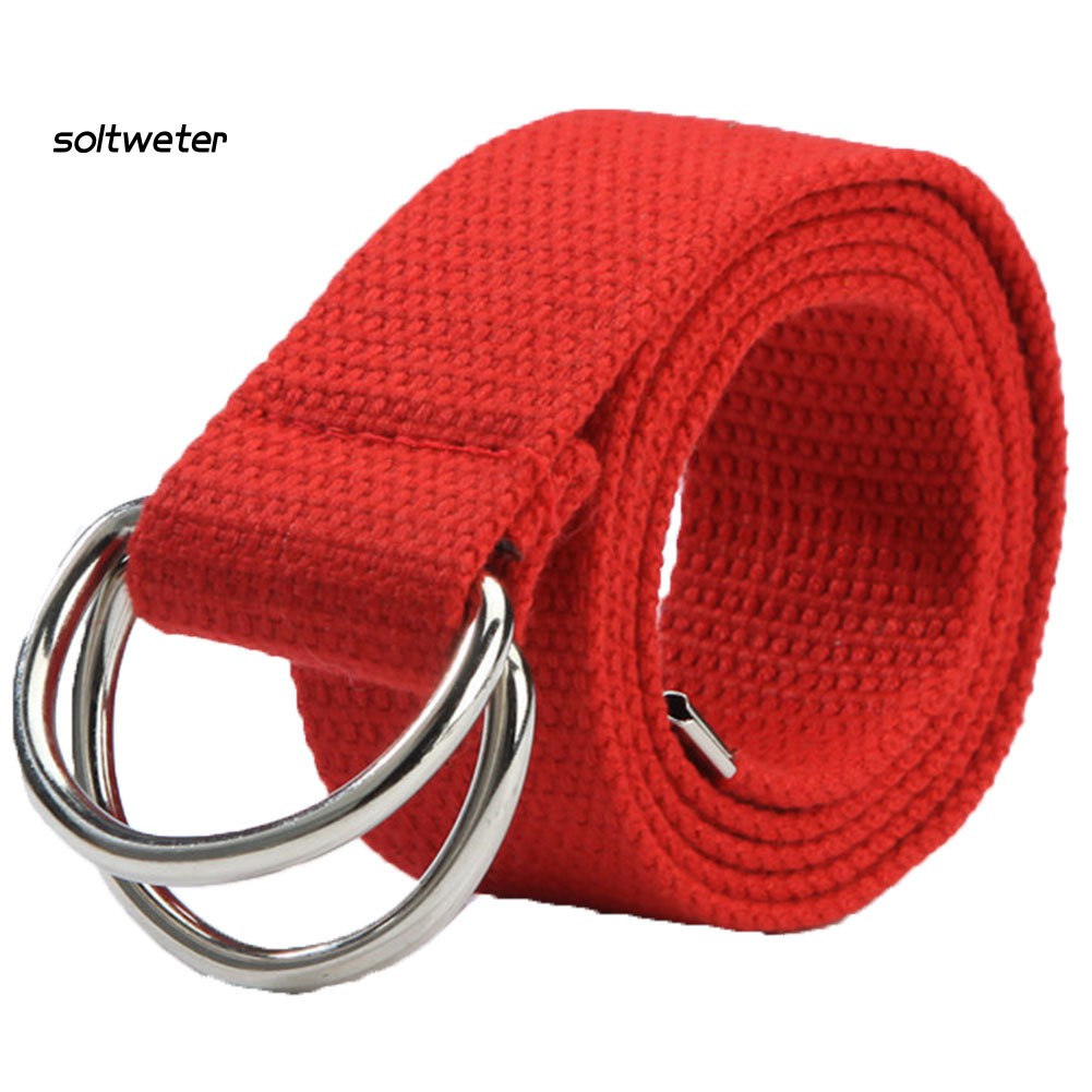 Dây đai bằng vải có khóa gài bằng kim loại thời trang sành điệu cho cả nam và nữ