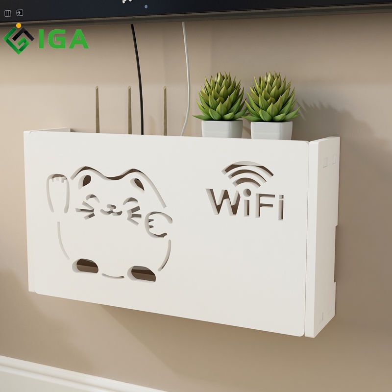 Kệ wifi con mèo thần tài IGA IG345
