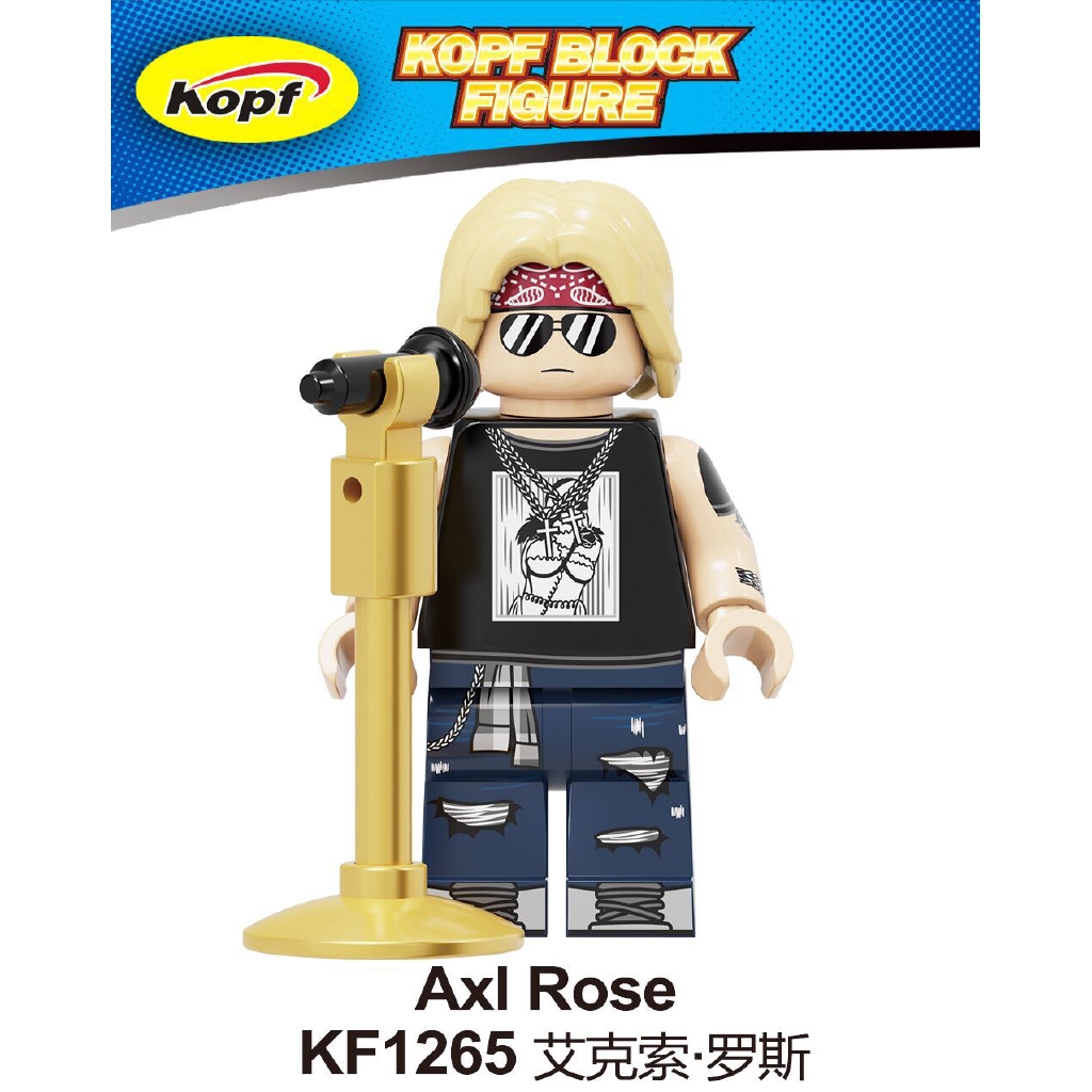 Bộ Đồ Chơi Lego Xếp Hình Súng N 'Roses Axi Rose Frank Ferrer Kf6105