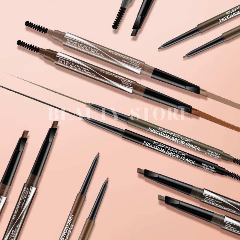 [FREESHIP] Chì Kẻ Mày 2 Đầu Dupe ABH Lâu Trôi Eyebrow Pencil Kleancolor