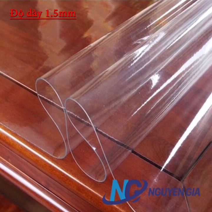 Tấm nhựa PVC trong suốt (0.6m x 1.2m) trải bàn 3mm.