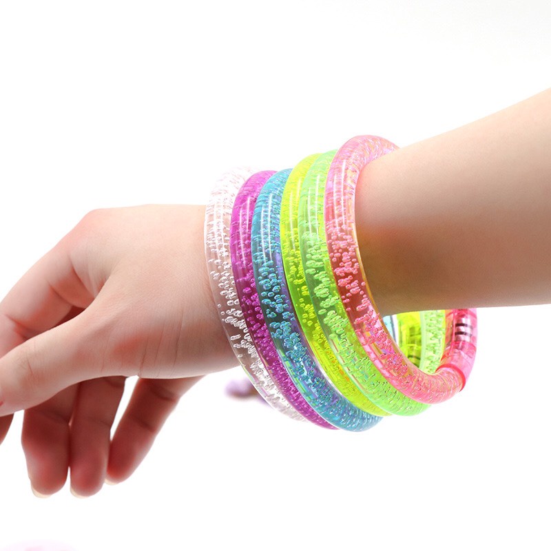 Combo 2 Vòng tay dạ quang đèn led phát sáng nổi bật trong đêm tiện dụng