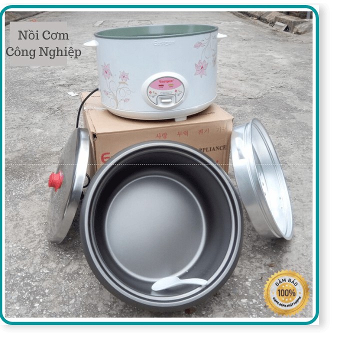 [Dung Tích Lớn] Nồi Cơm Điện Công Nghiệp Eastgem 10L, 13L - Chống Dính Tốt - Có Xưởng Hấp Tiện Dụng - Bảo Hành 12 Tháng