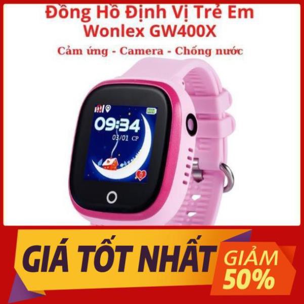 Đồng Hồ Định Vị Trẻ Em Chống Nước Thông Minh Có Camera, Màn Hình Cảm Ứng, Chính Hãng Wonlex GW400X Cao Cấp Giá Rẻ