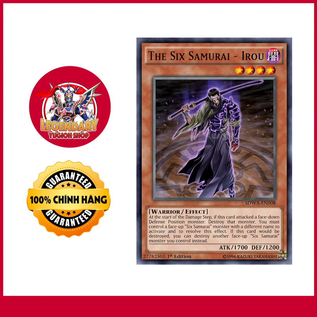 [Thẻ Bài Yugioh Chính Hãng] The Six Samurai - Irou