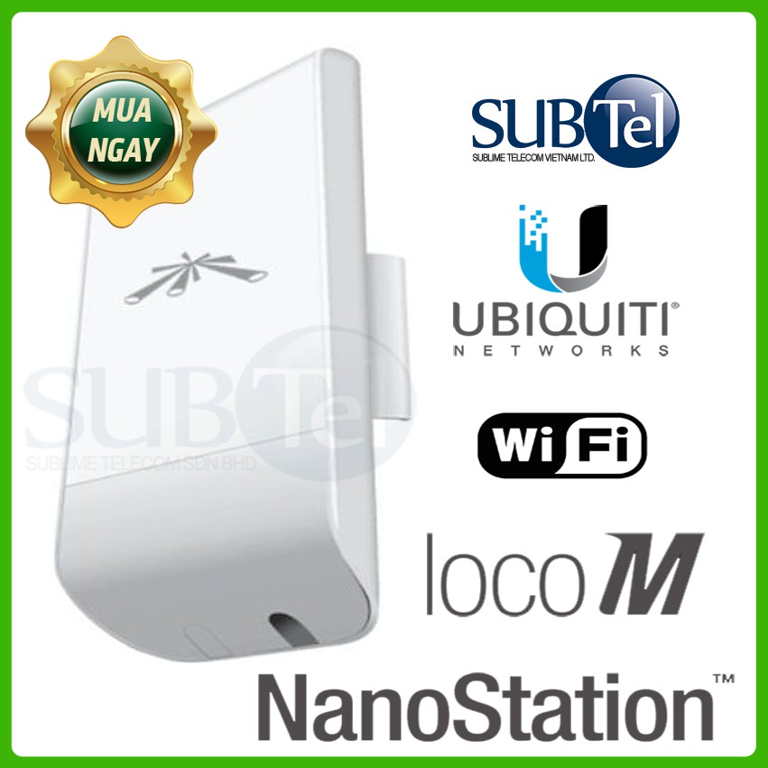 [Chính hãng Ubiquiti ] Thiết bị truyền sóng WIFI tầm xa AirMax Nanostation Loco M2- SUBtel