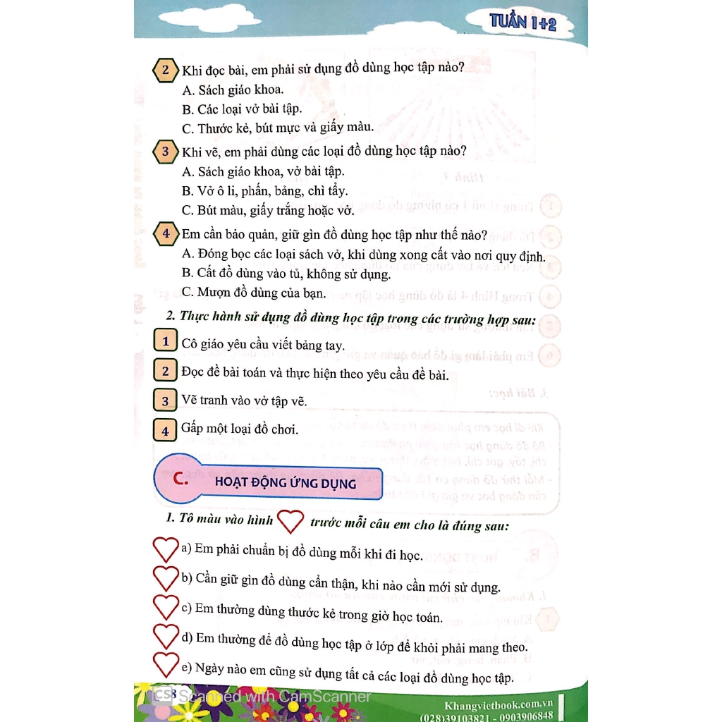 Sách - Thực Hành Kỹ Năng Sống - Lớp 1
