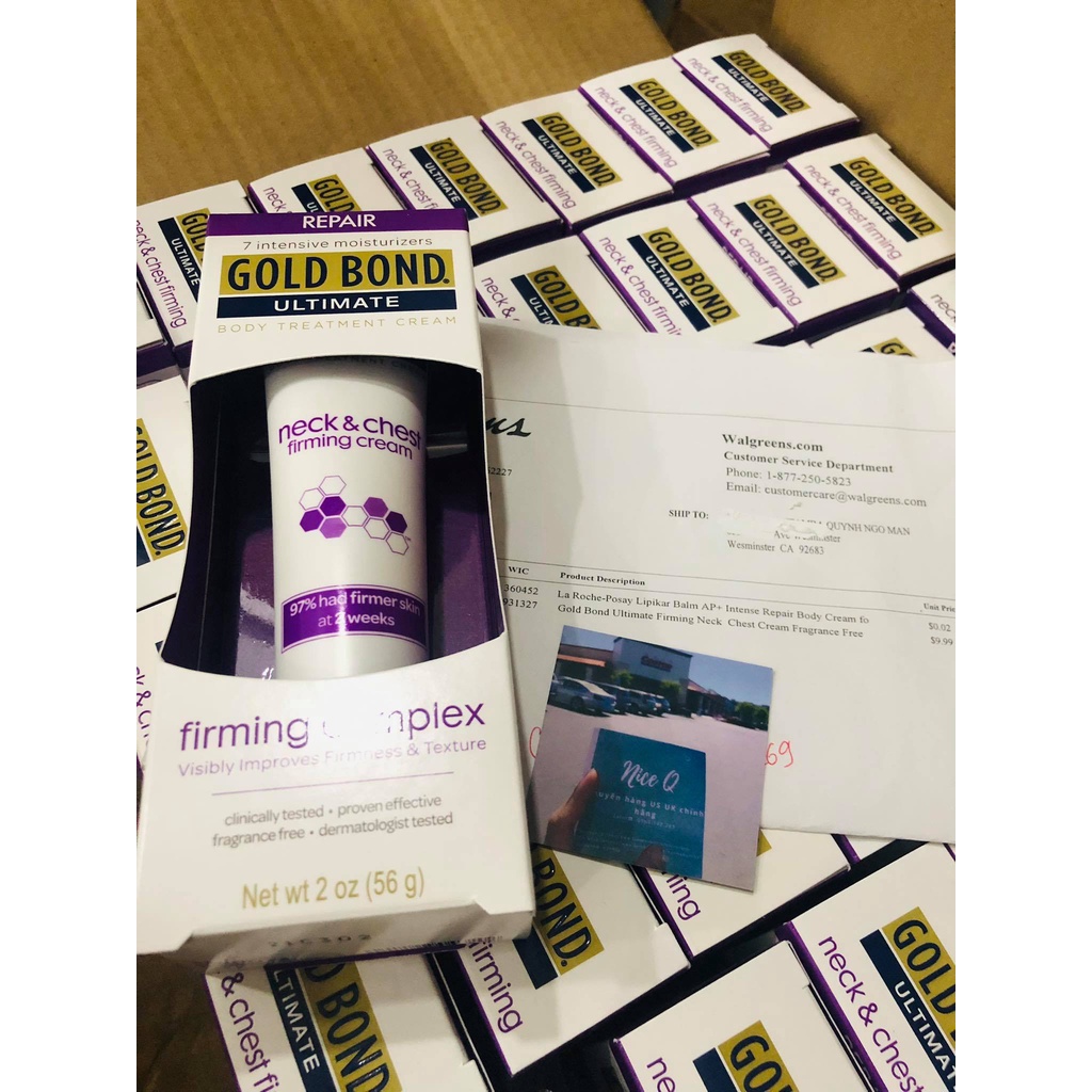 [ĐỦ BILL U.S SỈ LẺ] Kem dưỡng cho vùng da cổ và ngực Gold Bond | BigBuy360 - bigbuy360.vn