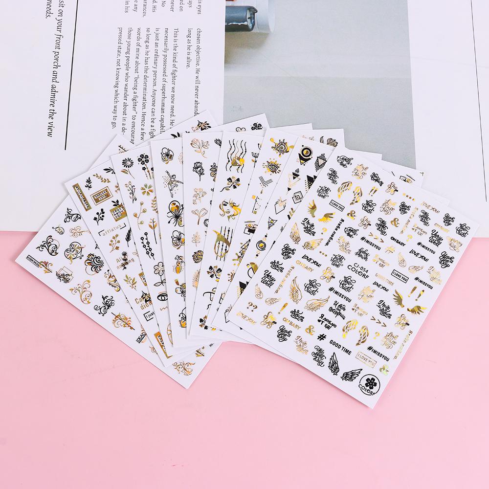 ME Sticker Dán Móng Nghệ Thuật Hình Chiếc Lá