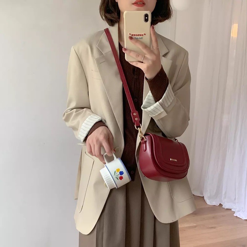[Túi đeo chéo] [túi kẹp nách nữ] MICOCAH - túi Micocah dáng mini vỏ sò đeo 2 dáng | BigBuy360 - bigbuy360.vn