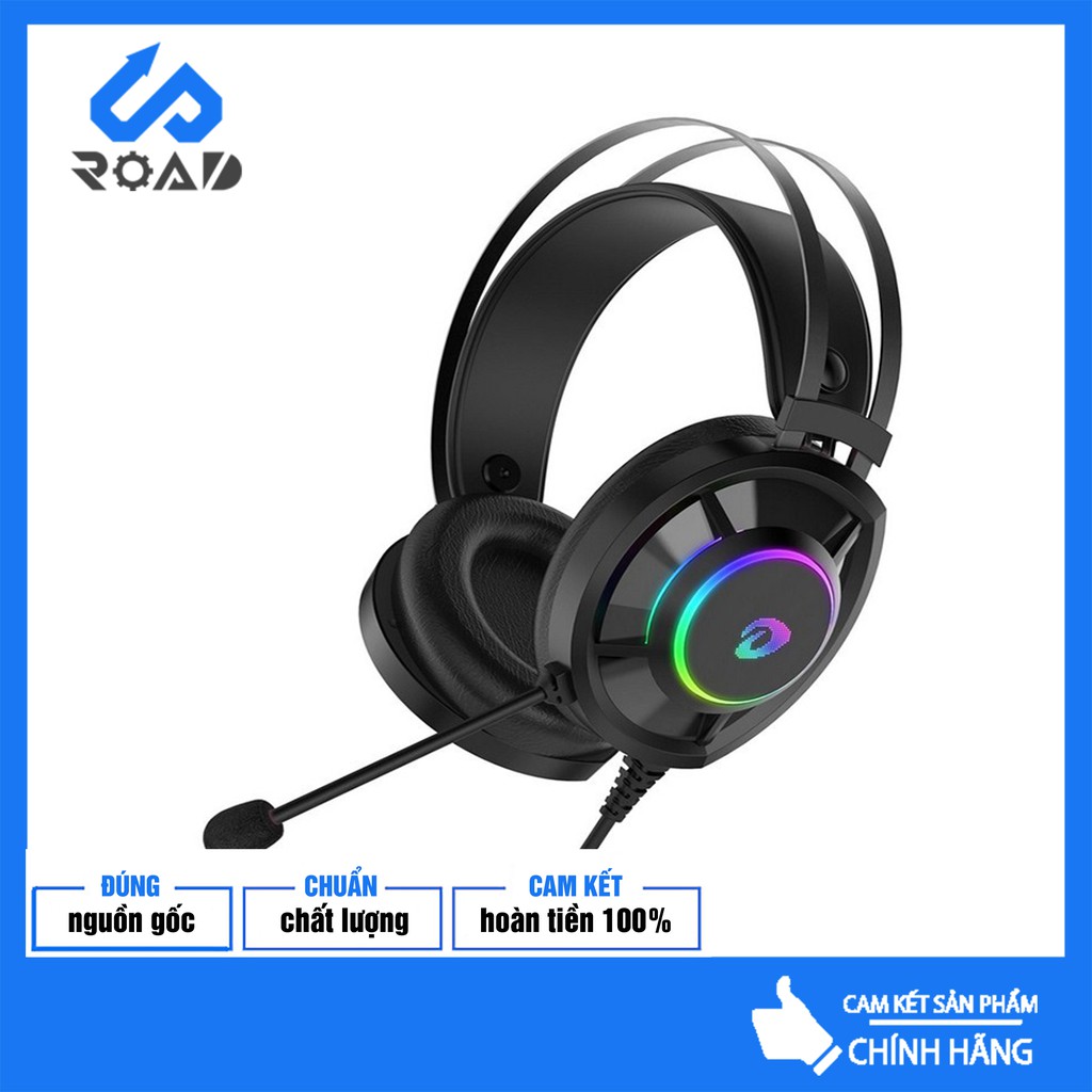 [CHÍNH HÃNG] Tai Nghe Dareu EH469 RGB (USB, 7.1, LED RGB, Black) | BigBuy360 - bigbuy360.vn