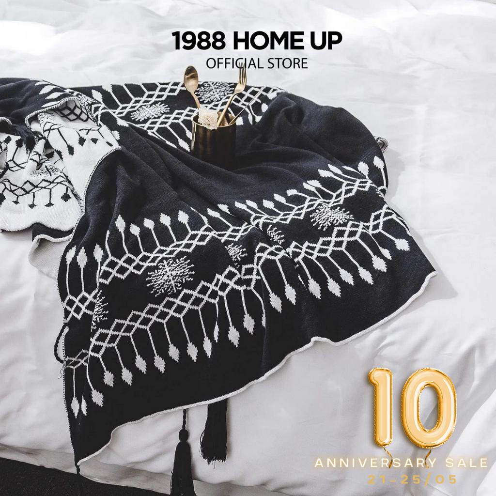 Mền Sofa Cotton Dệt Kim Trang Trí 130x160cm - 1988 Home Up