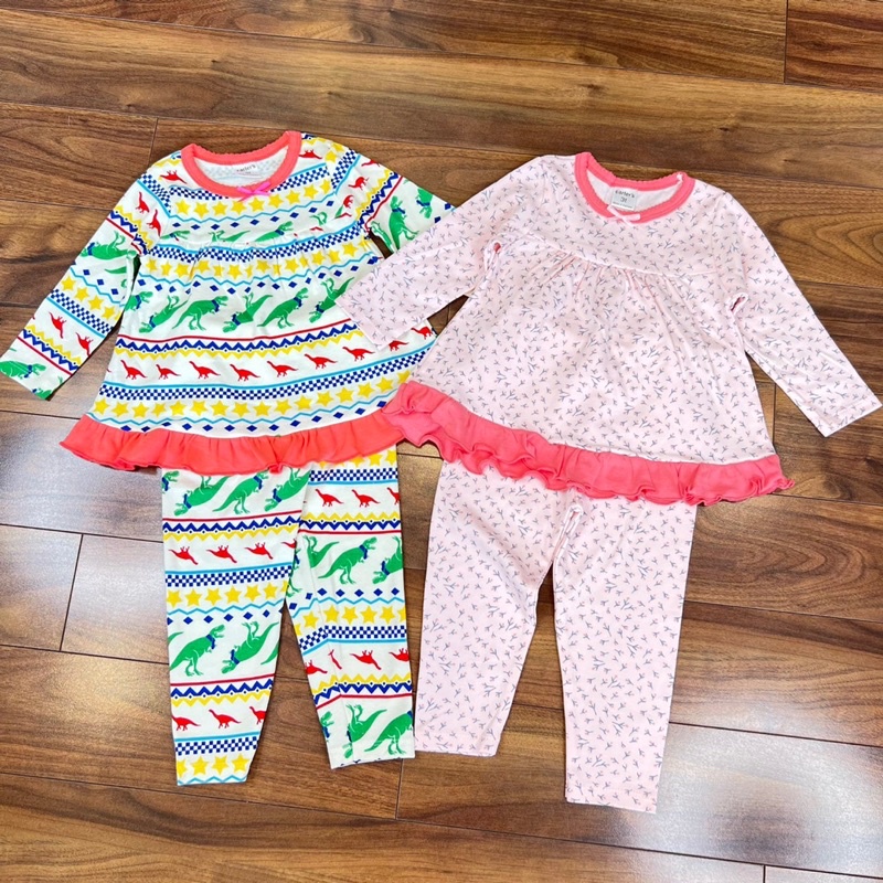 Bộ dài tay bèo gấu cotton borip bé gái (Sz 10-22kg)