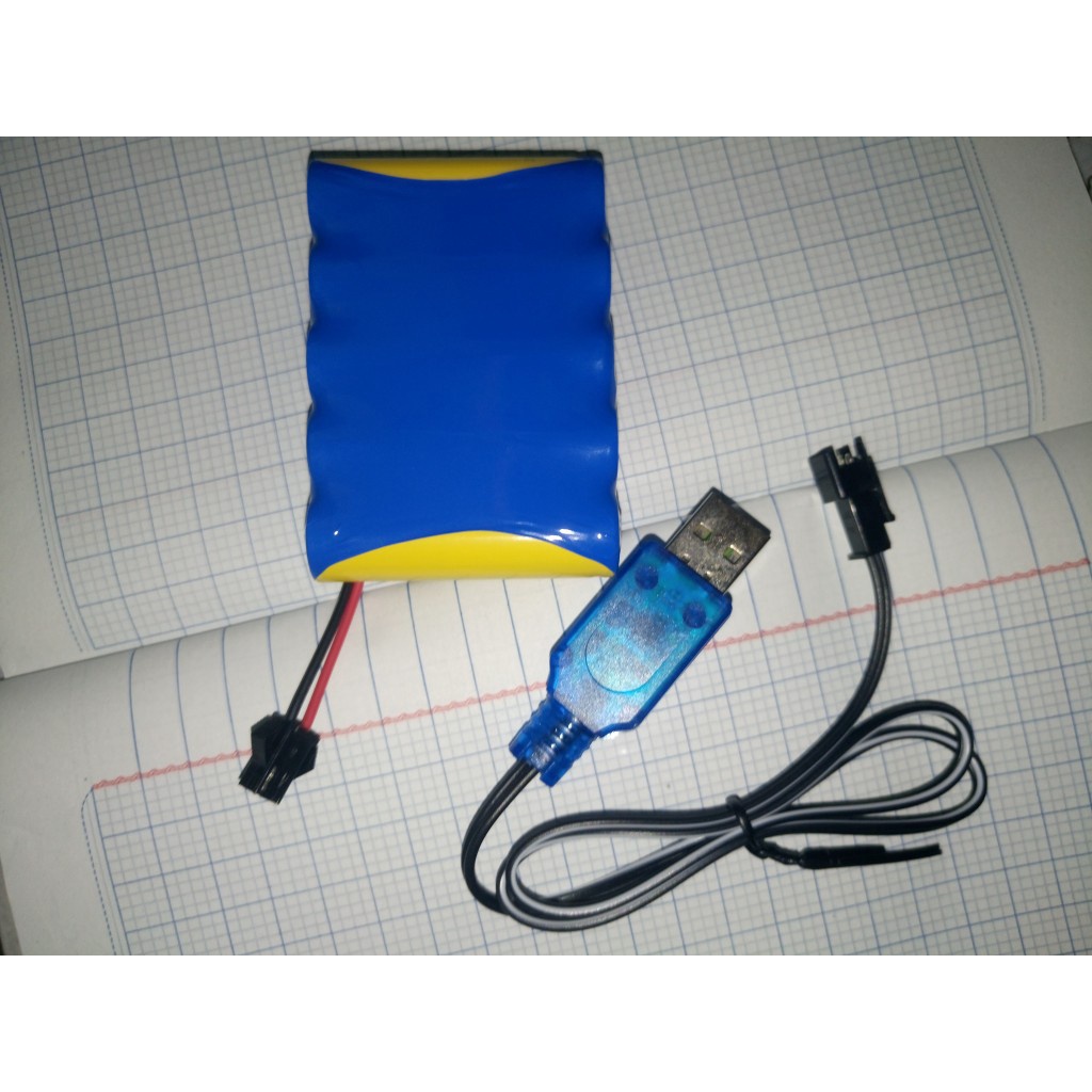 Bin 6v -1500mah cho xe điều kiển có thể sạc nhìu lần chân SW