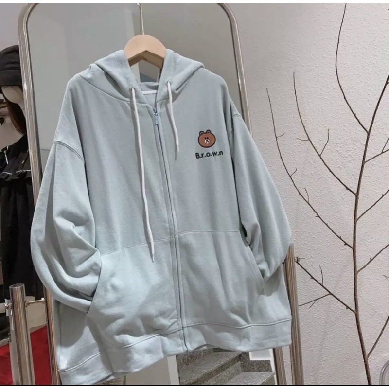 [RẺ VÔ ĐỊCH] Áo khoác hoodie from rộng chất nỉ ngoại gấu BIBOO