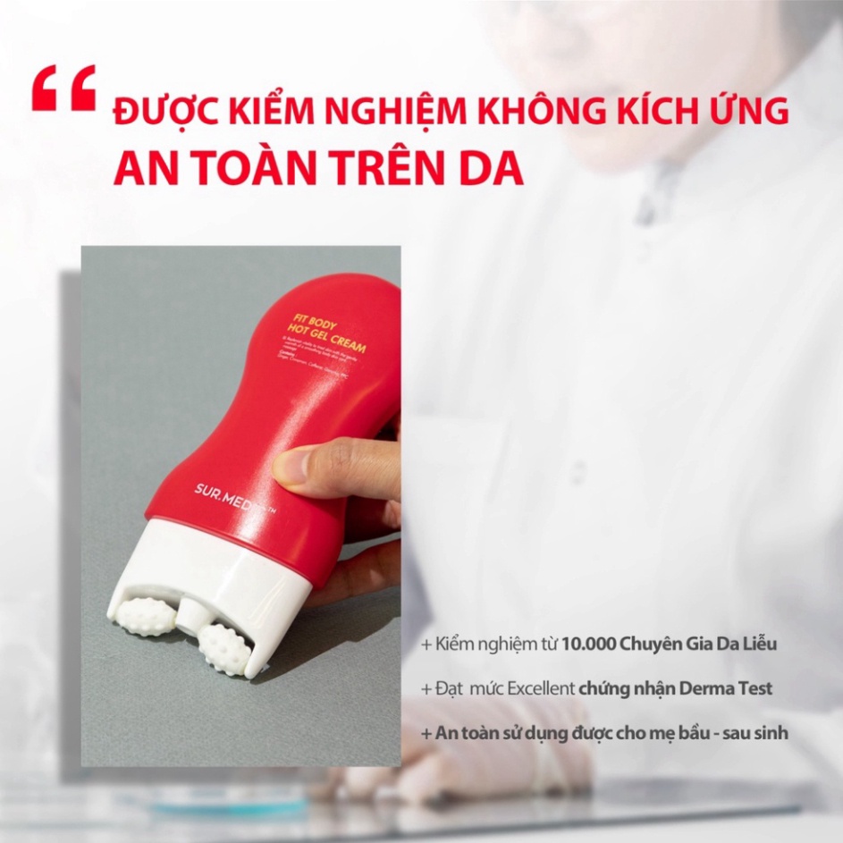 Thanh lăn Massage SUR.MEDIC giúp tan mỡ tích tụ ở eo, đùi, bắp tay - 100ml