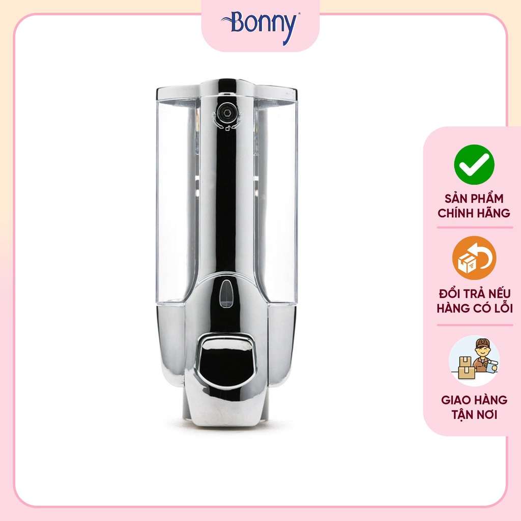Bình đựng nước rửa tay, hộp đựng dầu gội sữa tắm gắn tường, hộp đựng nước rửa chén mạ kim loại cao cấp