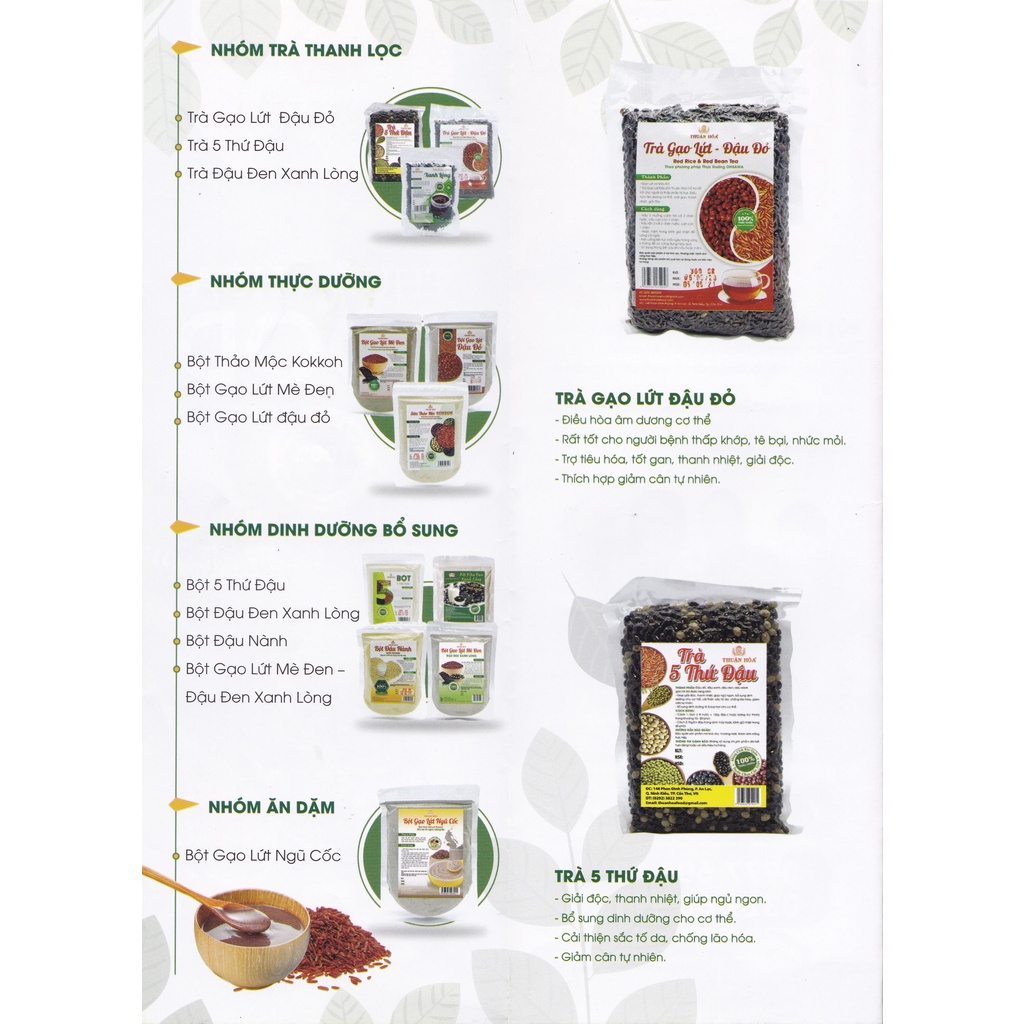 Bột Gạo Lứt Mè Đen 80G/200G THUẬN HÒA FOOD Giảm Cholesterol,  Điều Hòa Huyết Áp, Thích Hợp Giảm Cân Tự Nhiên