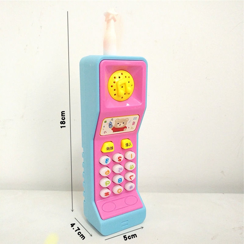 ☾❇✚Big Brother Điện thoại di động lớn Bán buôn Baby Mô phỏng Điện thoại cao su mềm Ăng-ten đồ chơi trẻ em Gian hàng Chợ