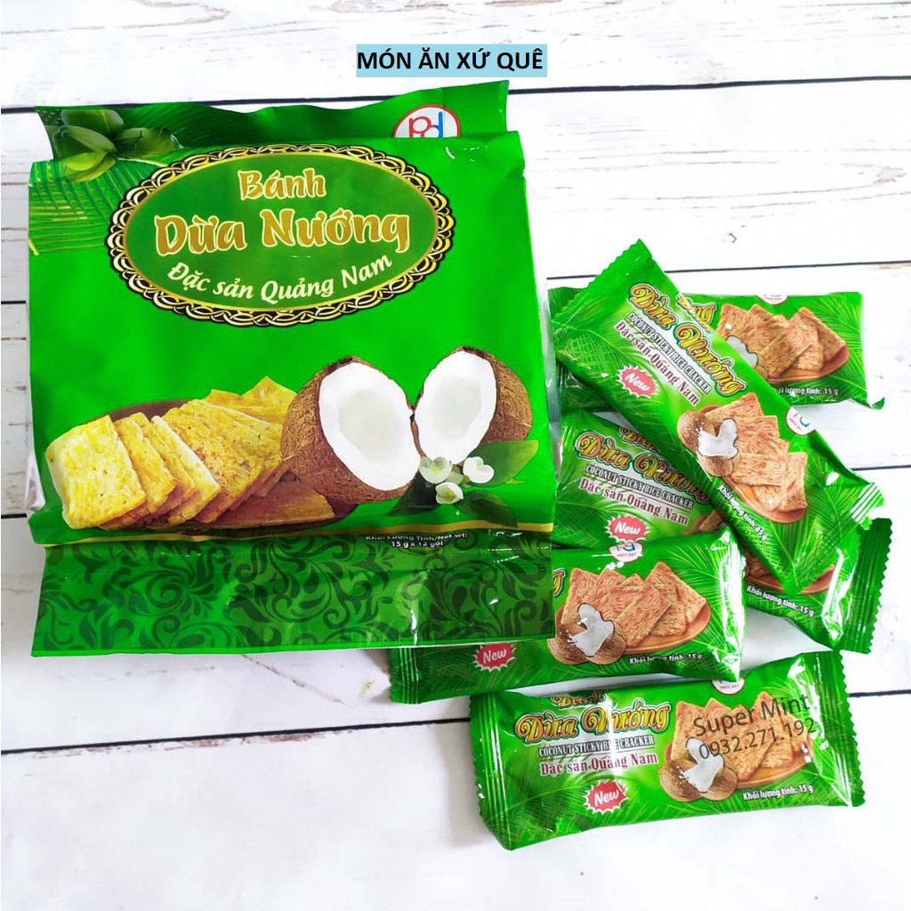 12GÓI /BỊCH BÁNH DỪA NƯỚNG THƠM - GIÒN - BÉO