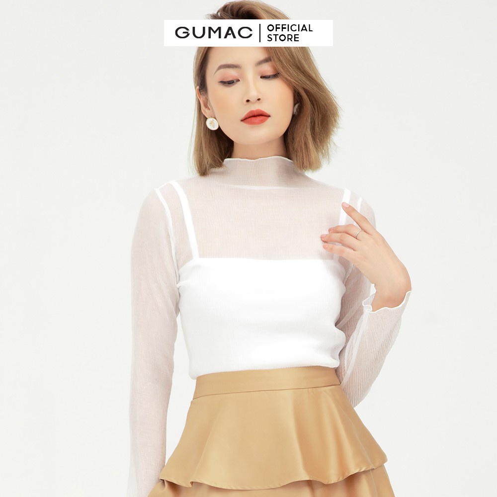 Áo kiểu nữ tay dài GUMAC AB591 [Không kèm áo trong