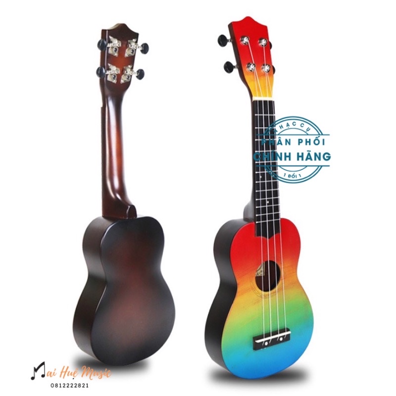 Đàn ukulele Aloha sắc màu soprano 21icnh