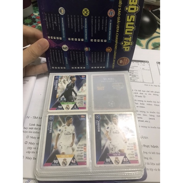 thẻ cầu thủ poca 18/19