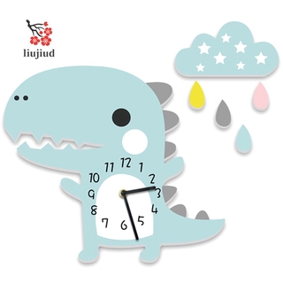 Đồng Hồ Dán Tường Hình Đám Mây Và Khủng Long