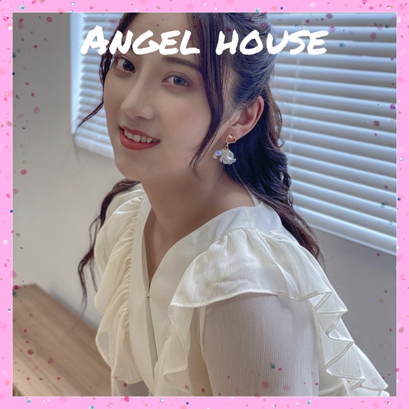 Khuyên tai,bông tai nữ dáng cánh hoa angel.house